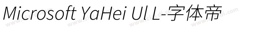 Microsoft YaHei Ul L字体转换 Microsoft YaHei Ul L字体转换